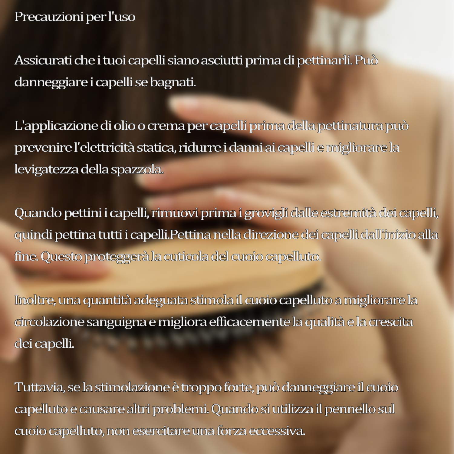 ANGNYA Spazzola con Setole di Cinghiale con Manico in Bambù,Spazzola per Capelli Professionale e Pettine Capelli a Coda di Metallo Massaggiare il Cuoio Capelluto…