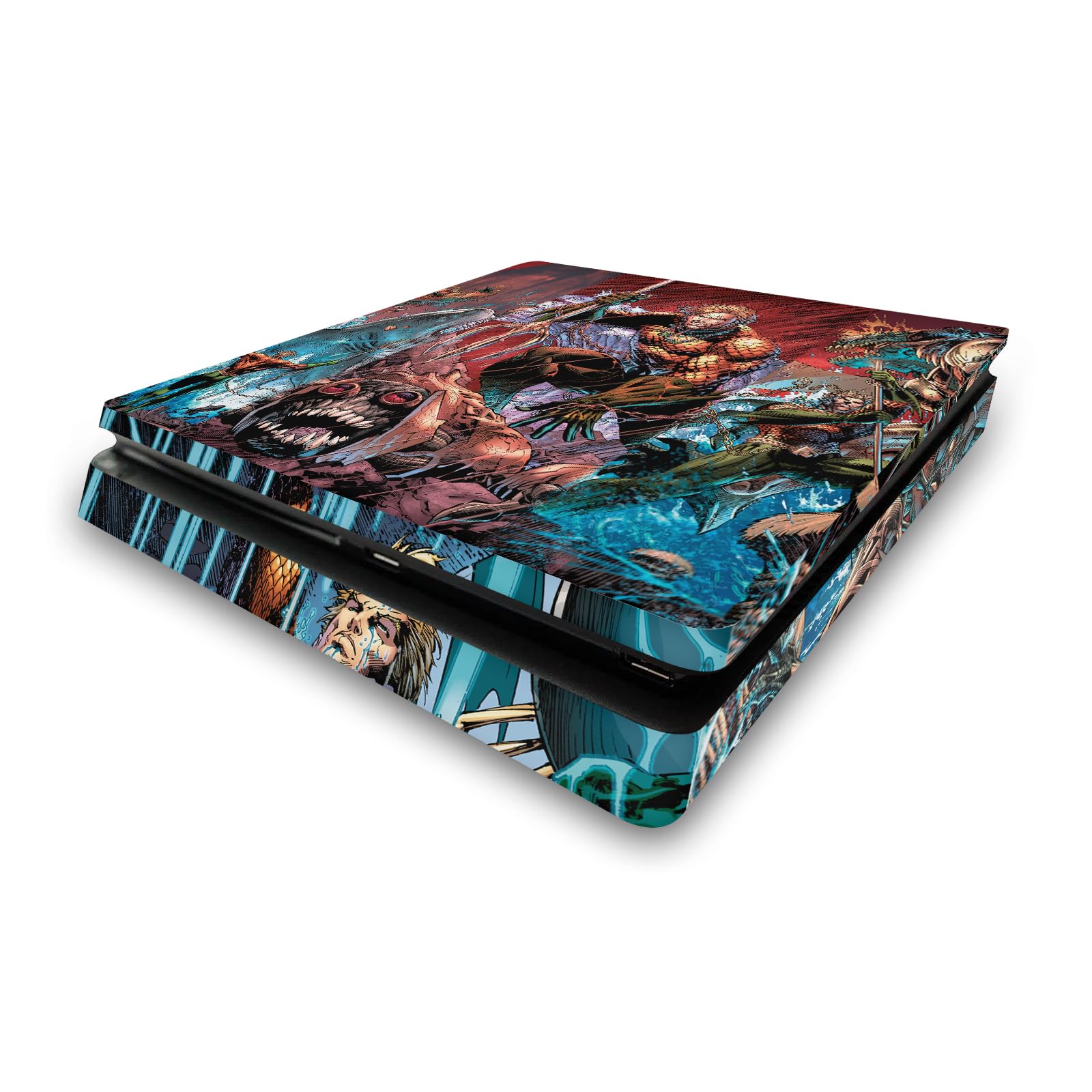 Couverture de bande dessinée vinyle PS4 Slim autocollant Aquaman DC Comics