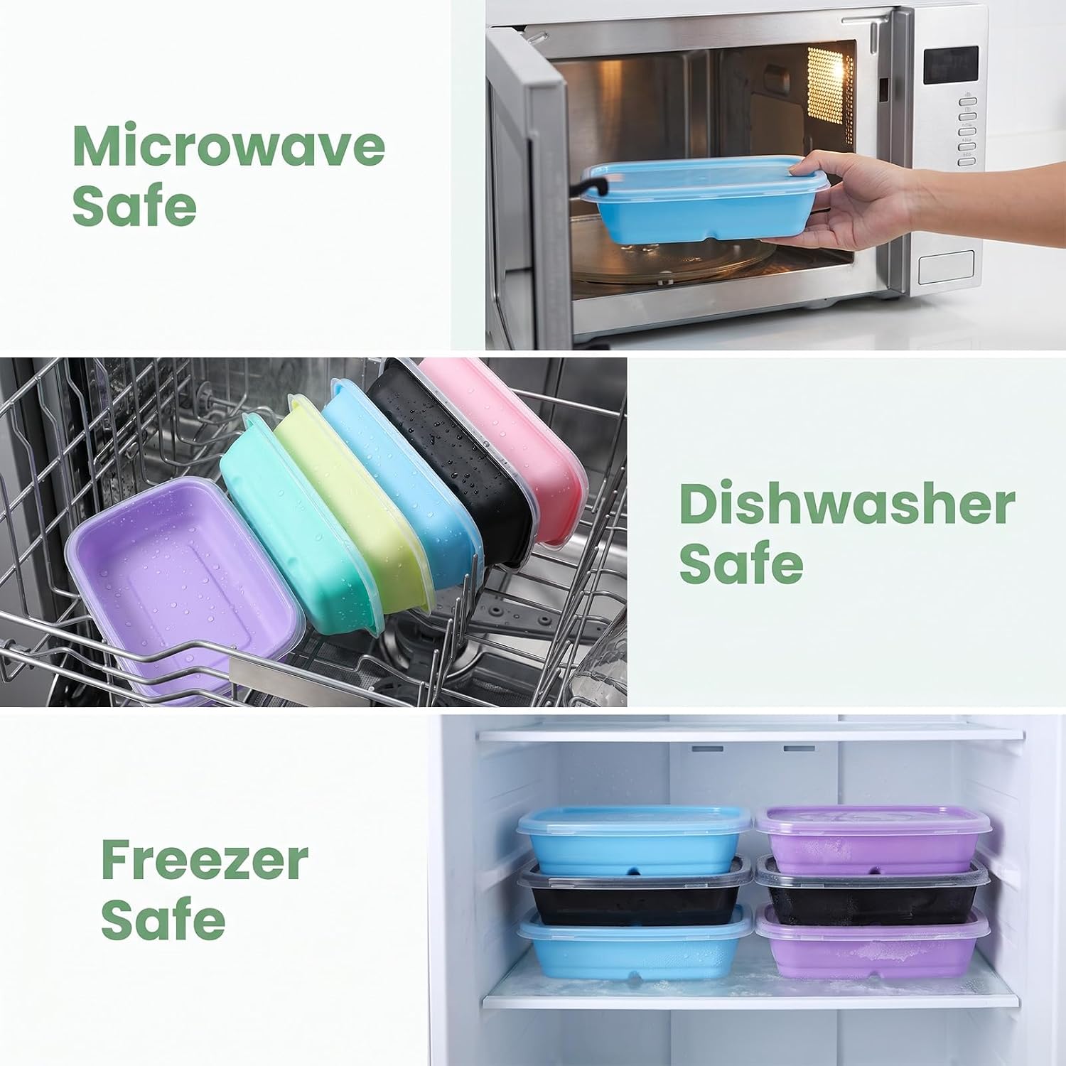 12 Pack Reusable Meal Prep Containers with Lids, Food Storage Containers