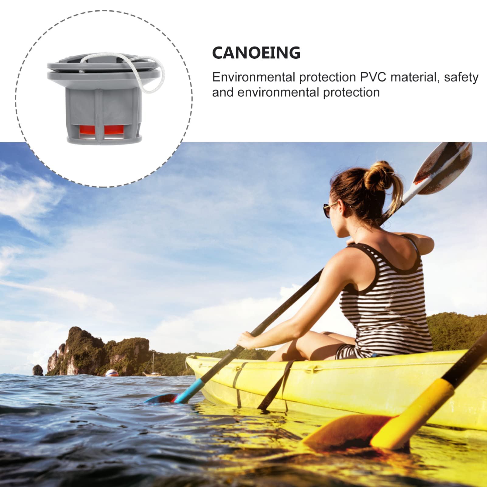 Mipcase Valvola Di Scarico Dell'Aria Per Kayak Accessori Per Barche Gonfiabili Tappi Per Valvole Dell'Aria Per Barche Tubo Flessibile Per Pompa Compressore Galleggiante Per