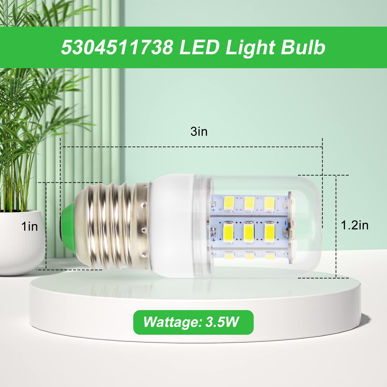 Amazon.com: TRISCO 5304511738 Refrigerator LED Light Bulb (2pcs 