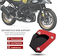 Vista 3 de Almohadilla de extensión de soporte lateral de motocicleta para Suzuki para V-Strom DL650 para Vstrom 650 2004 2022 2021 (color : A rojo)