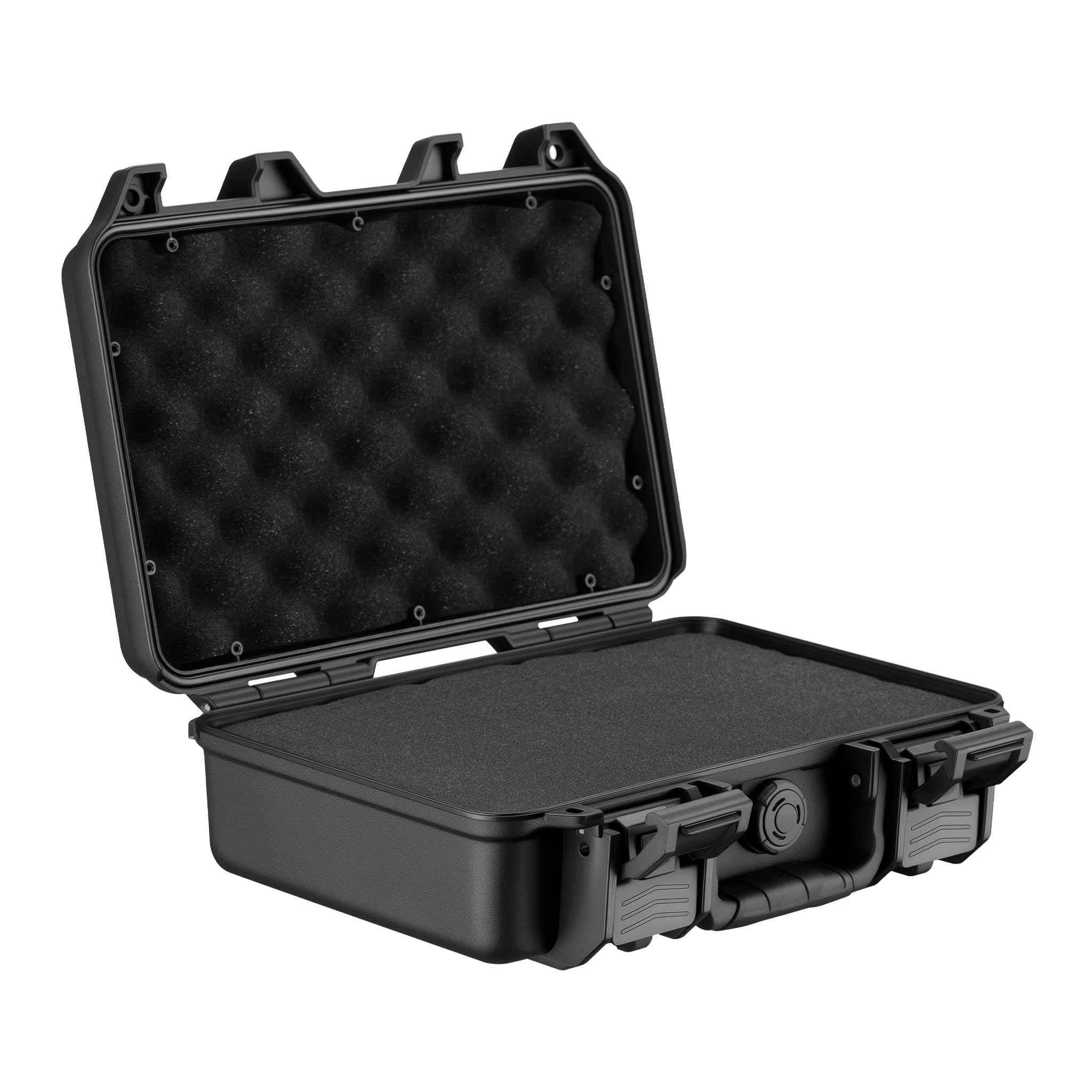Wiltec Black Multipurpose Carry Case 32 X 22.9 X 11.2Cm, Spacious Storage Case, Toolbox Made Of Pp Plastic And Fibreglass, Perfect For Tools, Cameras And Delicate Items