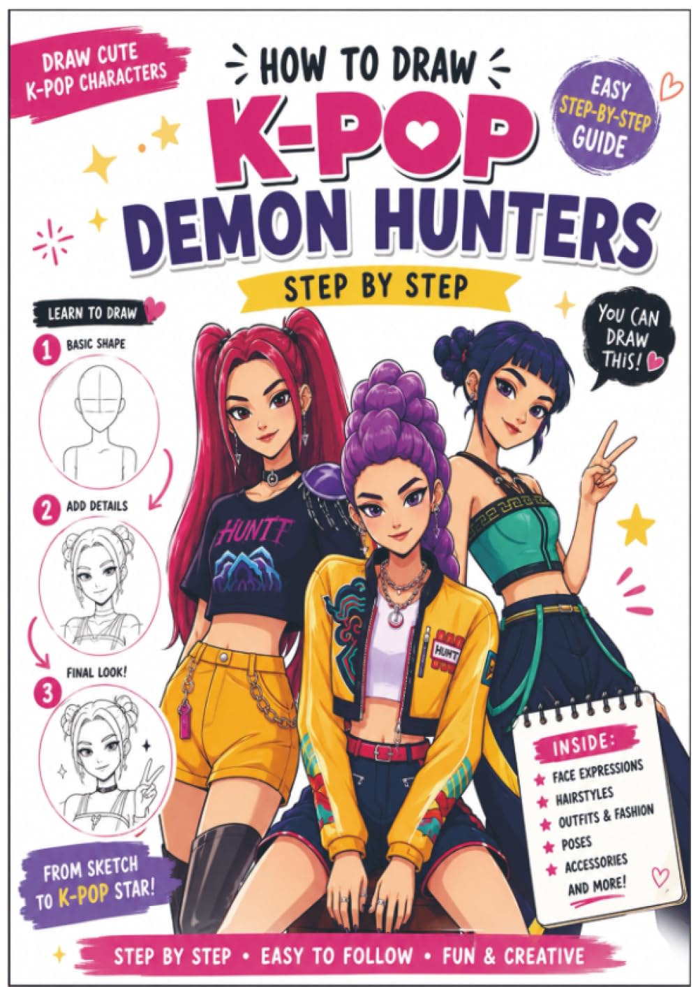 How To Draw K-pop Demon Hunters: Learn to draw Mira, Zoey, Rumi, Jinu, and more — from stage to battle mode