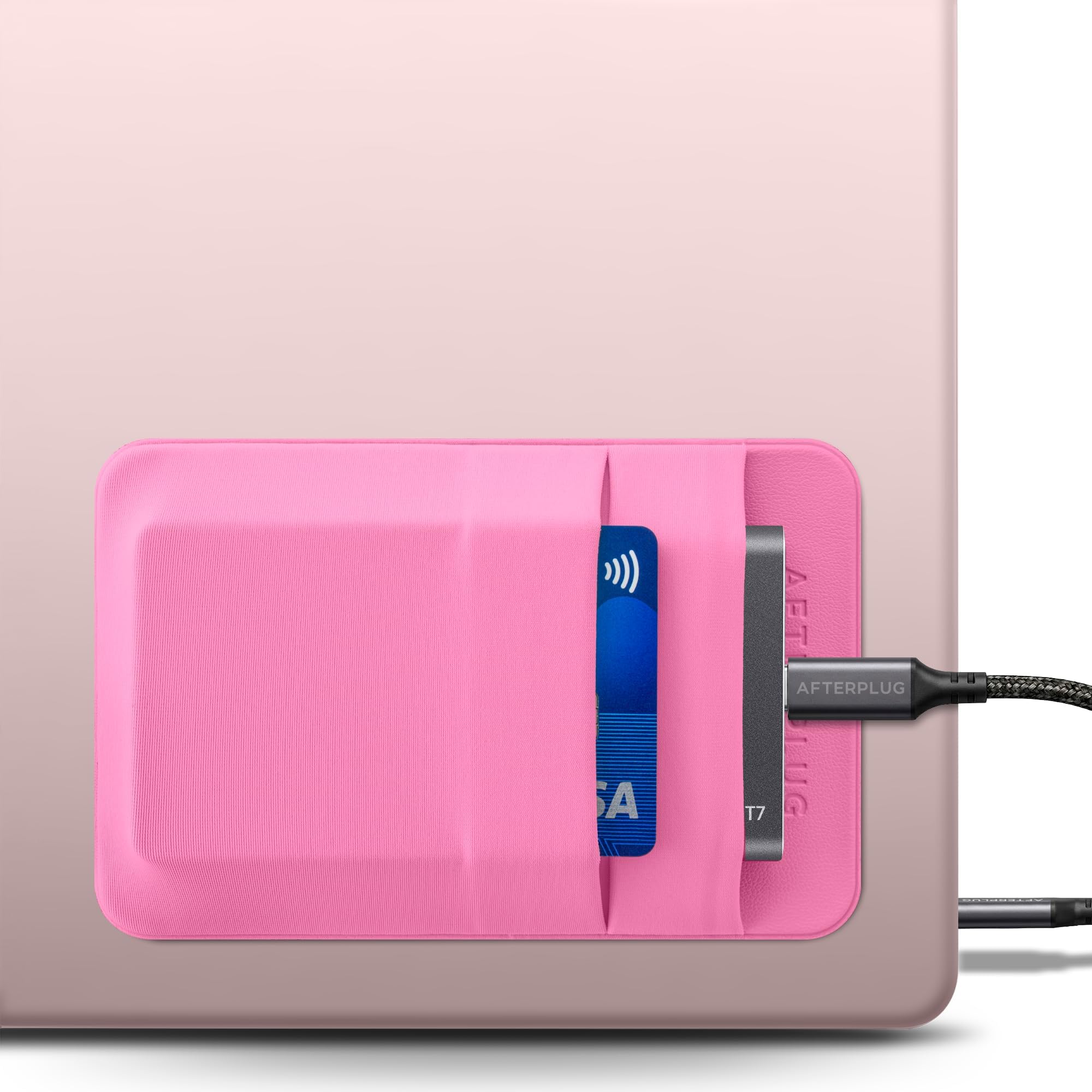 2-Pocket SSD & Hard Drive Holder for Laptop, Reusable 3M Adhesive