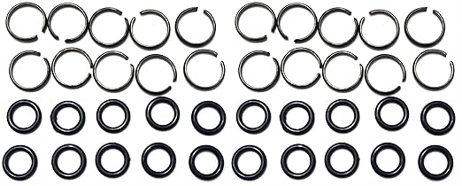 20 Sets of 3/8" Impact Wrench Socket Retainer Rings with O-Ring,Impact Friction Ring,hog Ring.