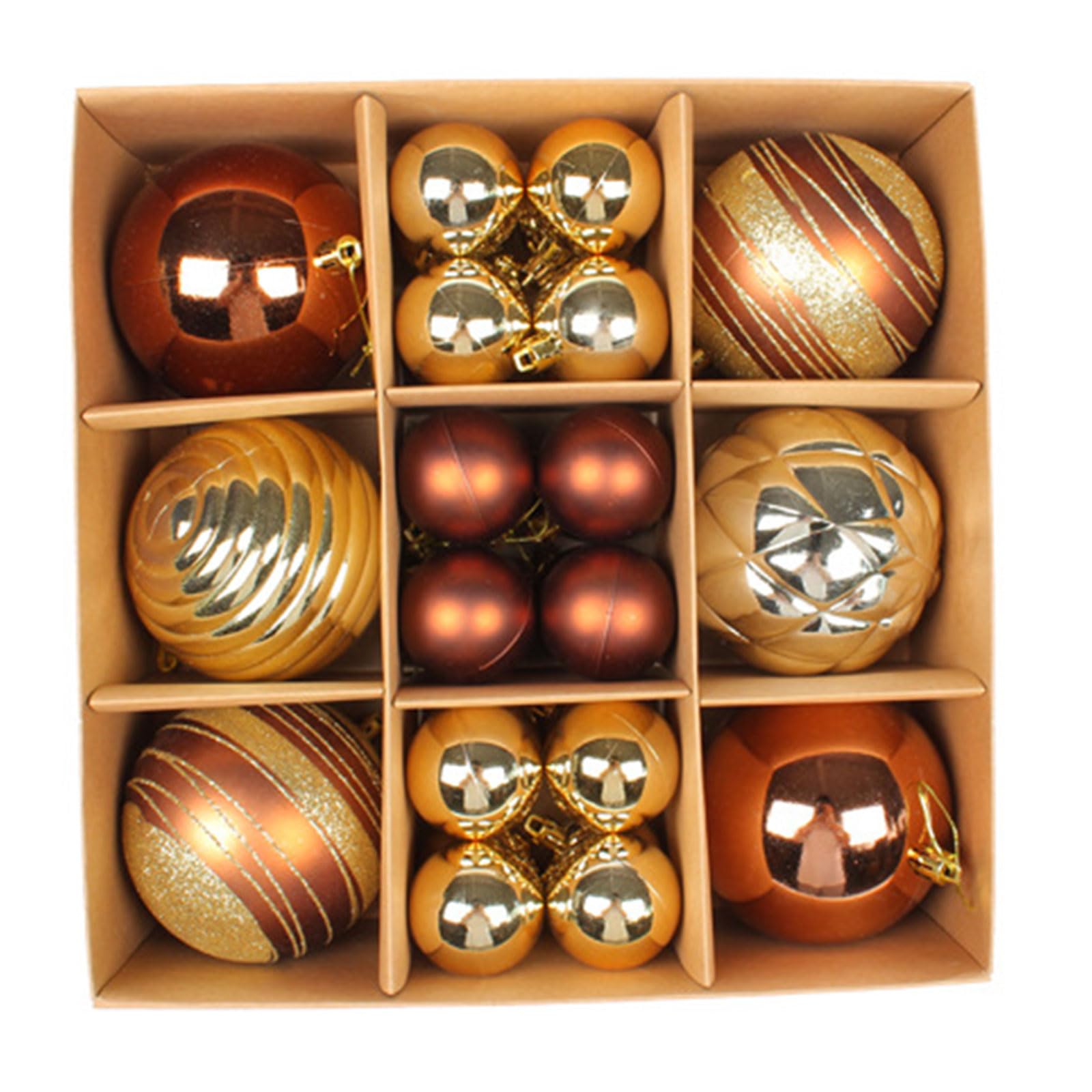 Tsophreniq Decorative Christmas Tree Pendants 30pcs / box Hanging Electroplating Ball Pendant Ornament Christmas Baubles Tree Decorations Ornaments Set Blue