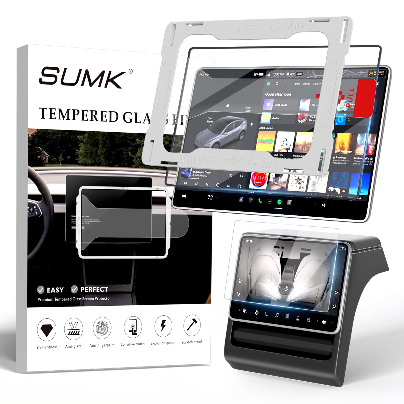 Photo 1 of SUMK 16" Screen Protector for Tesla Model Y Juniper 2026/ Model Y L Premium