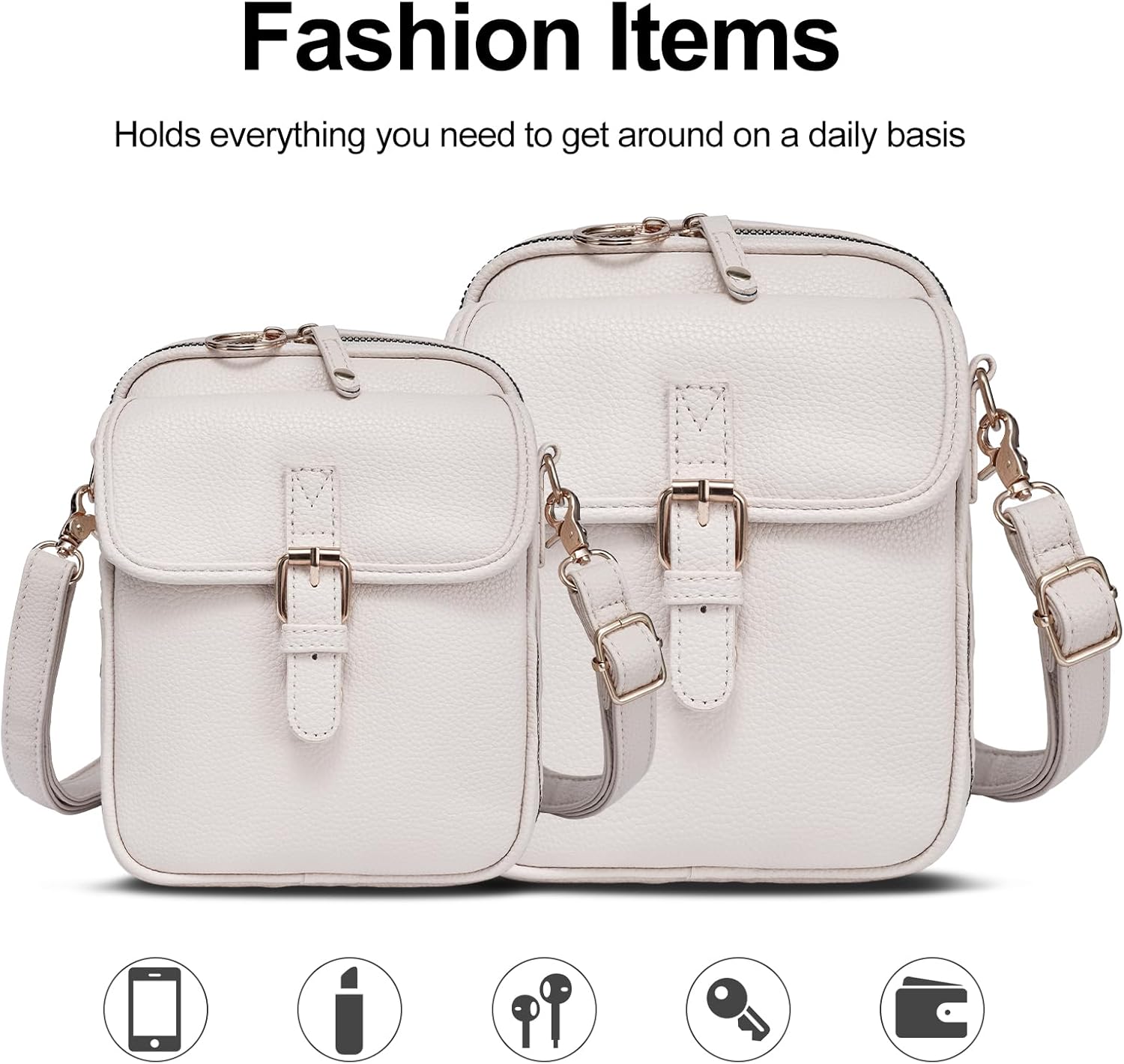 Vintage Messenger Bag,Womens Large Capacity Crossbody Leather Bags,Mini Shoulder Sling Pouch with Card Slots(6.1x3x8 inch) - Image 5