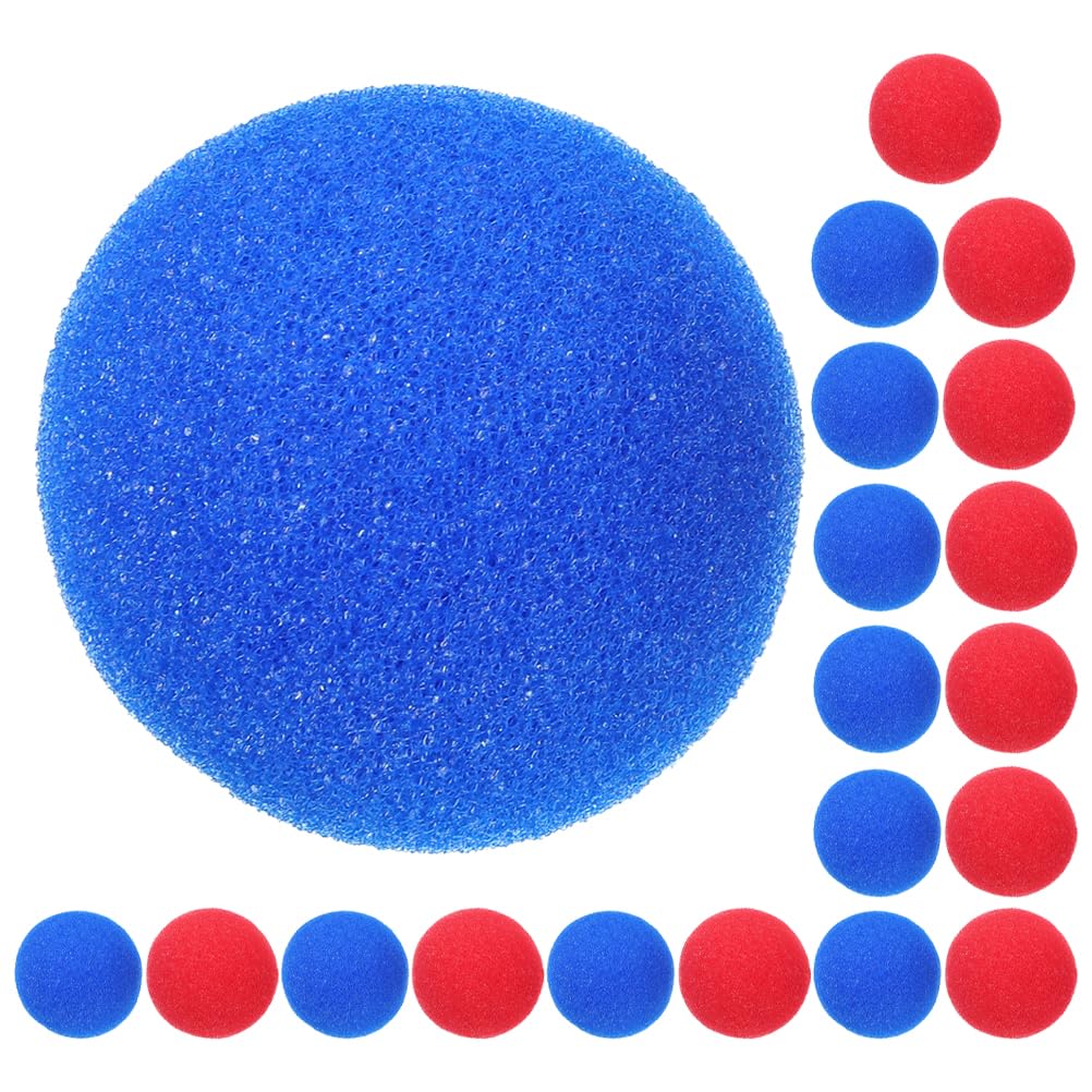 LUOZZY 20pcs Clown Nose Halloween Cosplay Clown Nose Props Sponge Clown Nose Ball for Halloween Cosplay Party Stage Performance Costume Accessories - Blue