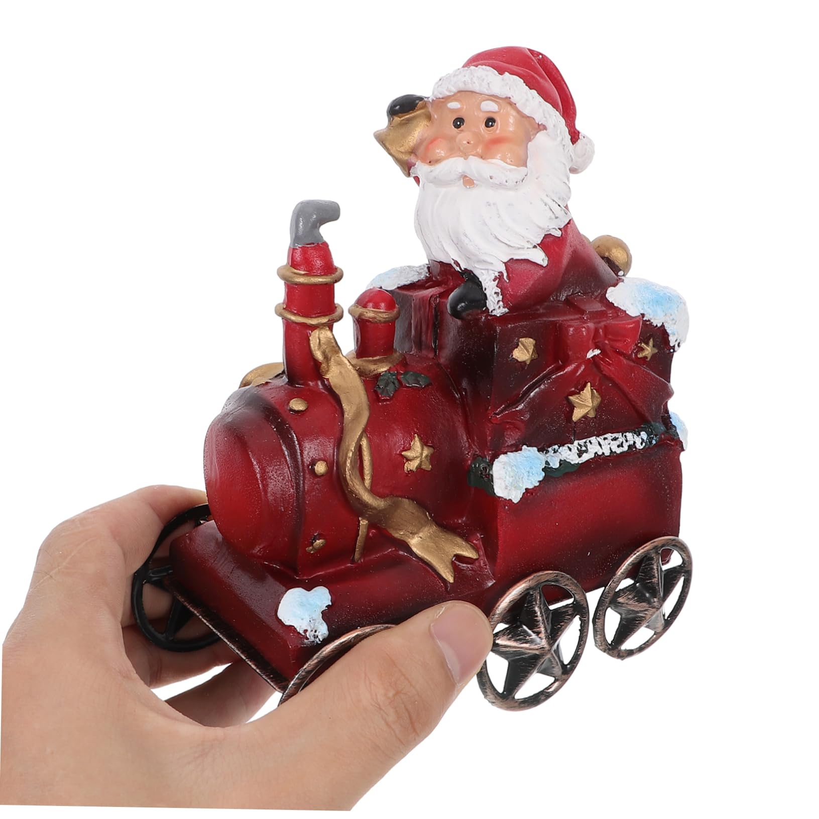3 Piezas Decoraciones Navideñas Tren De Escritorio De Resina Juego De Decoración De Mesa Adorno De Tren Decoración Festiva De Escritorio para Fiestas Navideñas