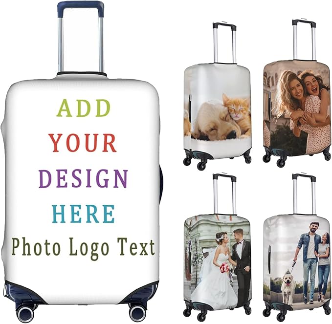Custom Travel Luggage Protector, Washable Antiscratch