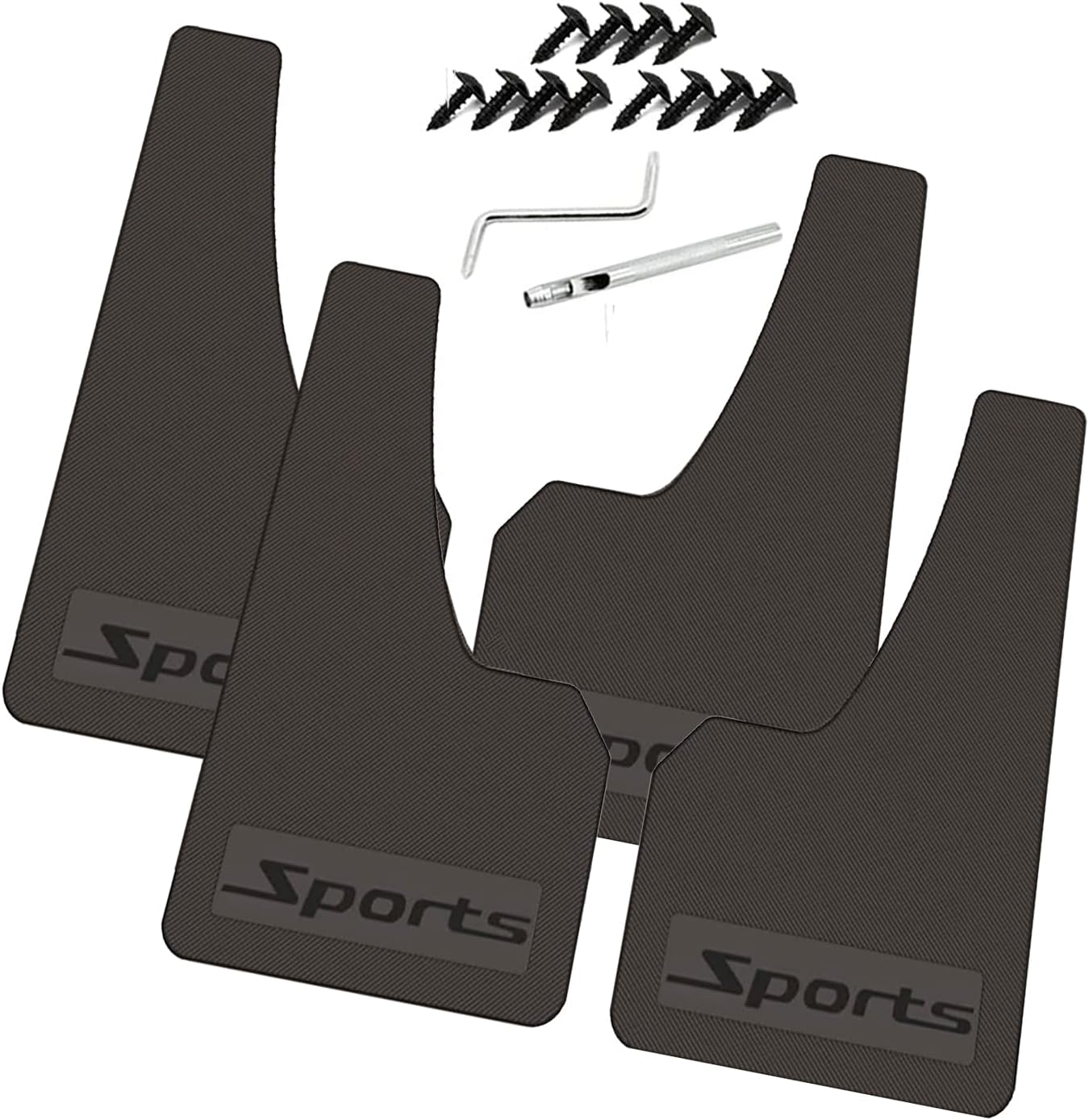 QUYDDC Standard Size Universal Soft Glue Heavy Duty Splash Guards Mud