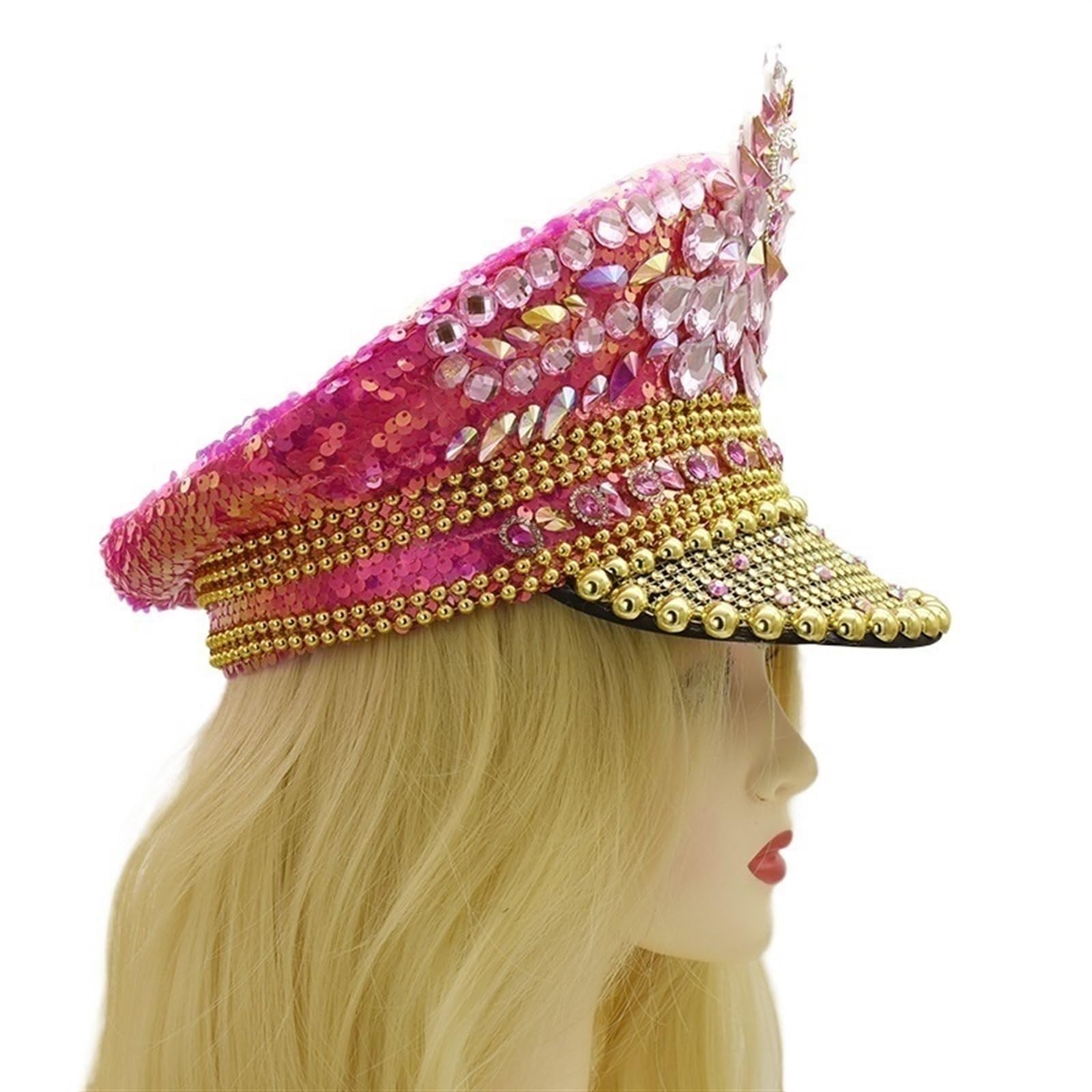 1940\'s vintage pink sequin hat Sequin Original 1940s Vintage Hats for Women for sale | eBay main image 4