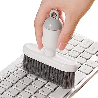 Portable Computer Cleaning Brush - Car Interior Cleaning Tools 2-in-1 - Ergonomic Interior Dust and Car Interior Cleaner for Laptop