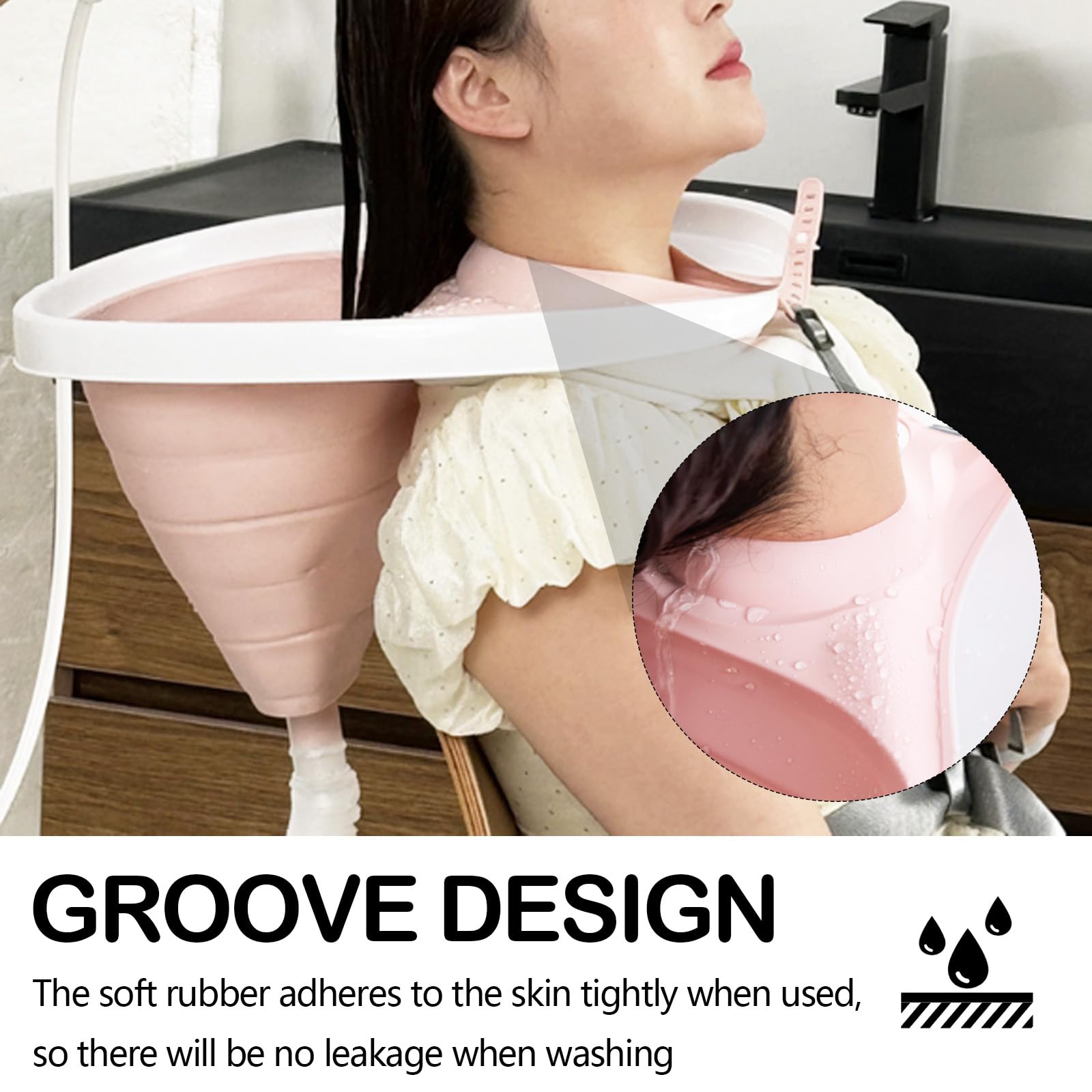 Lavabo Para El Cabello, Lavabo Para Personas Postradas En Cama Lavabo Plegable Lavabo Inflable Para El Cabello Con Cinturón Para Personas Mayores Niños Discapacitados Mujeres Embarazadas