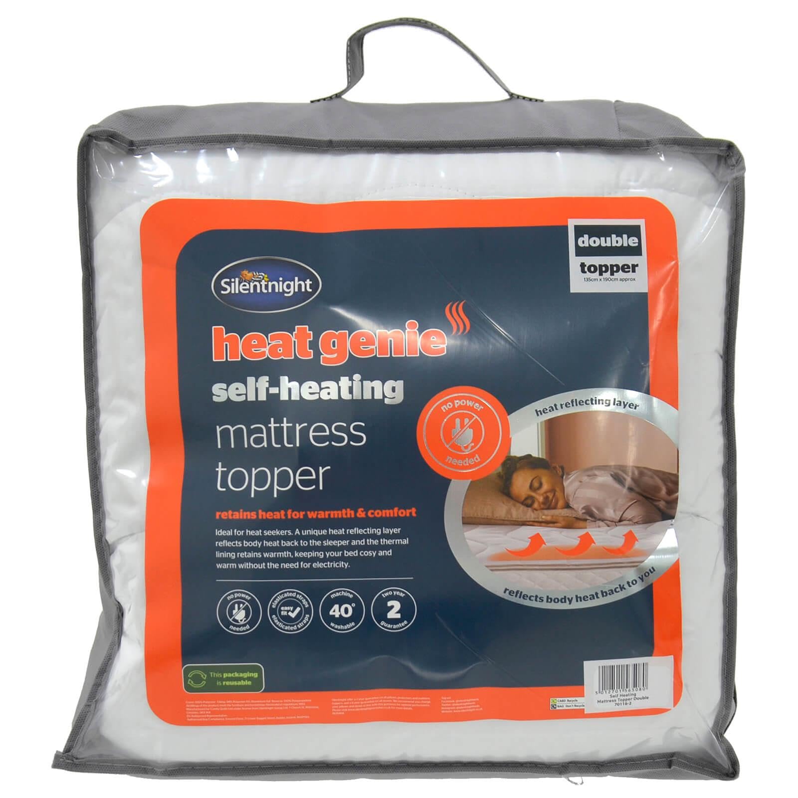 Silentnight Heat Genie Single Self-Heating Mattress Topper - Reflective Warmth