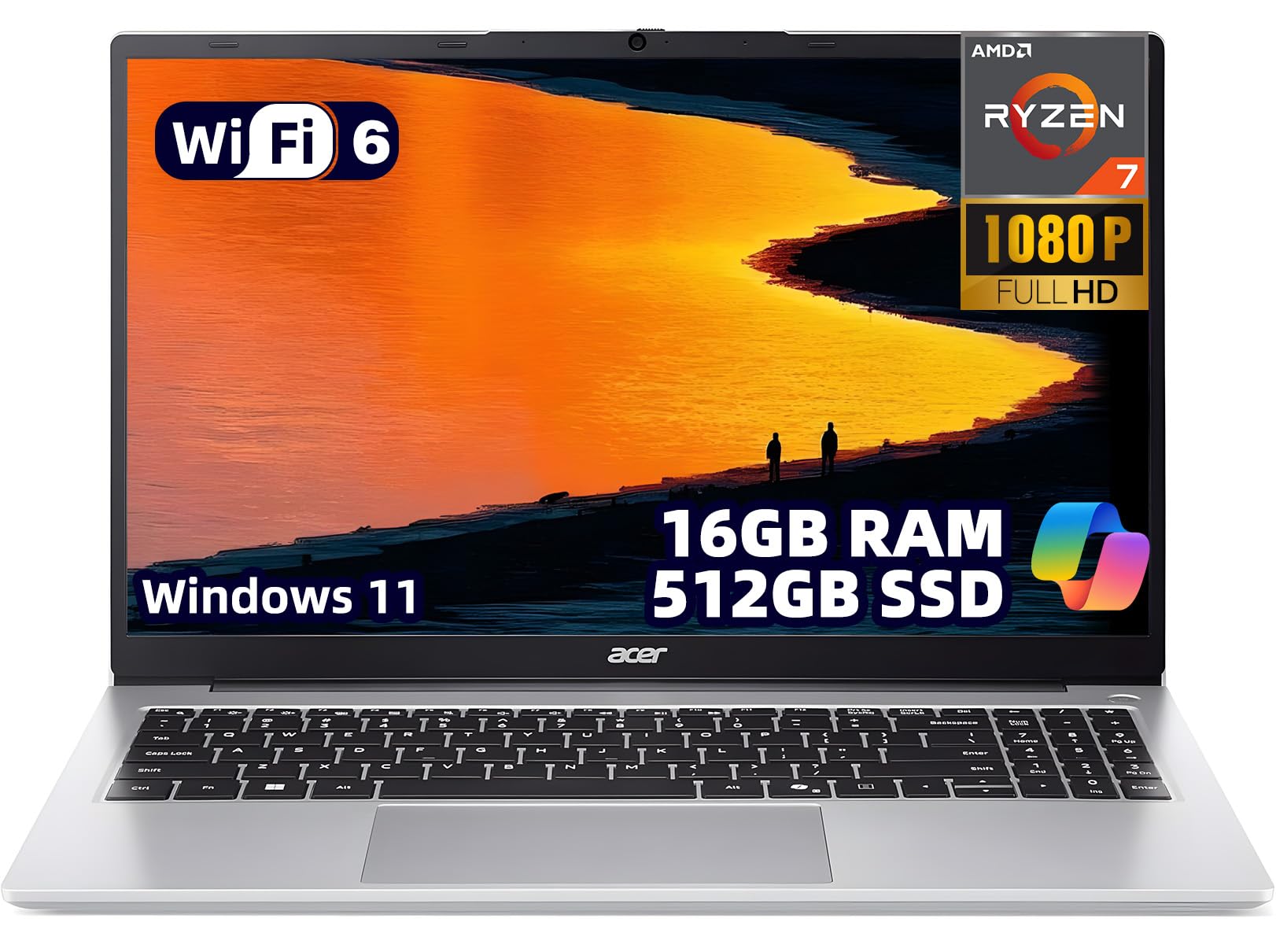 Amazon.co.jp: Acer Aspire Lite 15.6インチノートパソコン、Ryzen 7