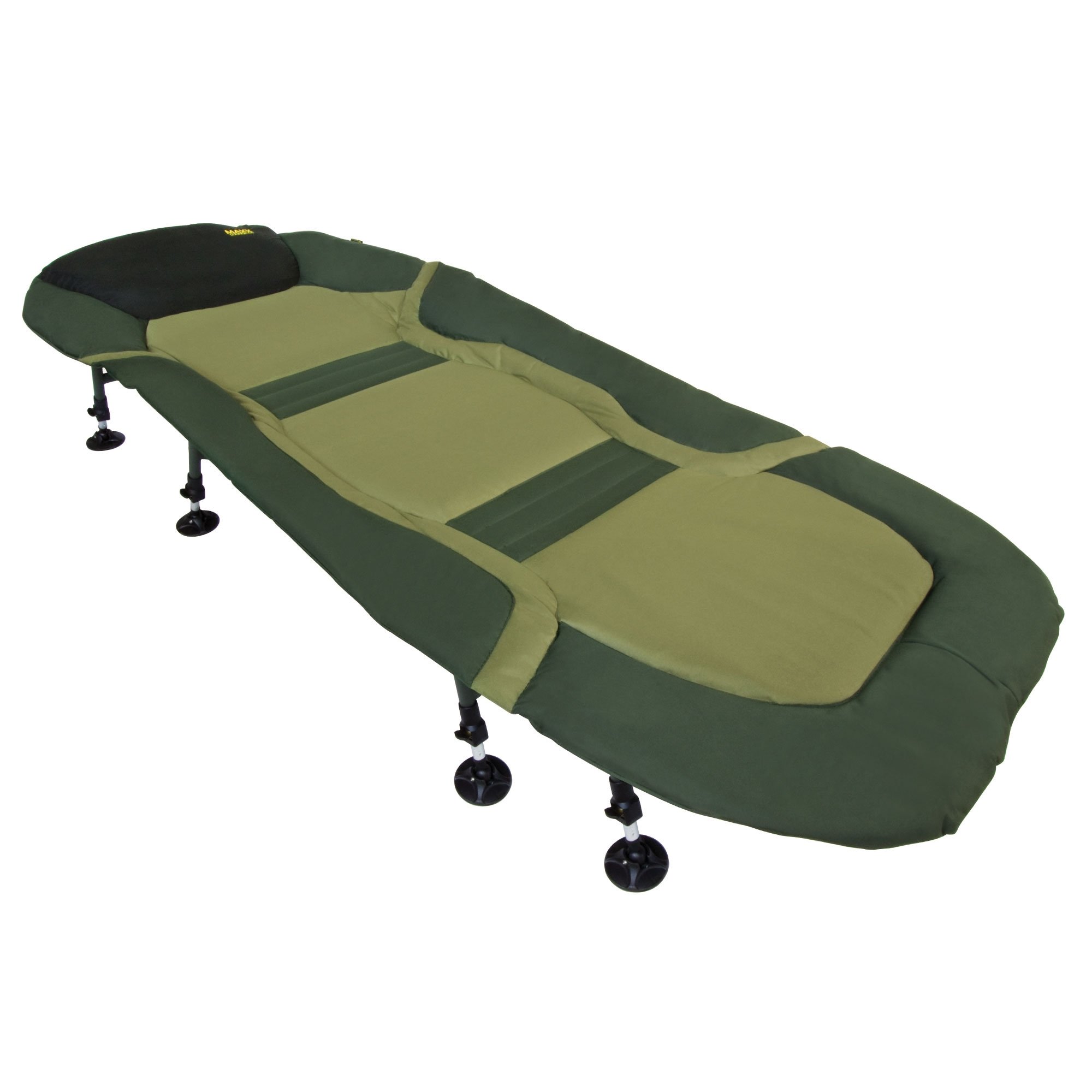Maxxlounge Carpbed – Komfort Campingliege & Gartenliege mit Thermopolsterung – 6-Bein oder 8-Bein Outdoor-Liege bis 130kg – Höhenverstellbare Beine & Schlammfüße – 205x85cm – Klappbar