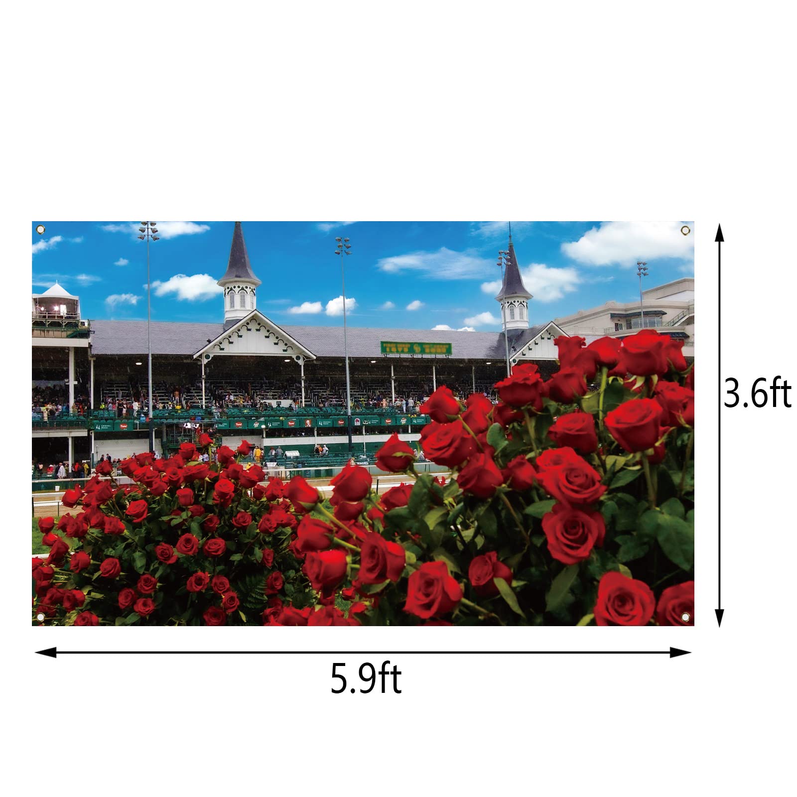 Artofy Kentucky Derby Gartenflagge (ca. 31,8 X 45,7 Cm) – Doppelseitig, Wetterfest Aus Jute-Optik