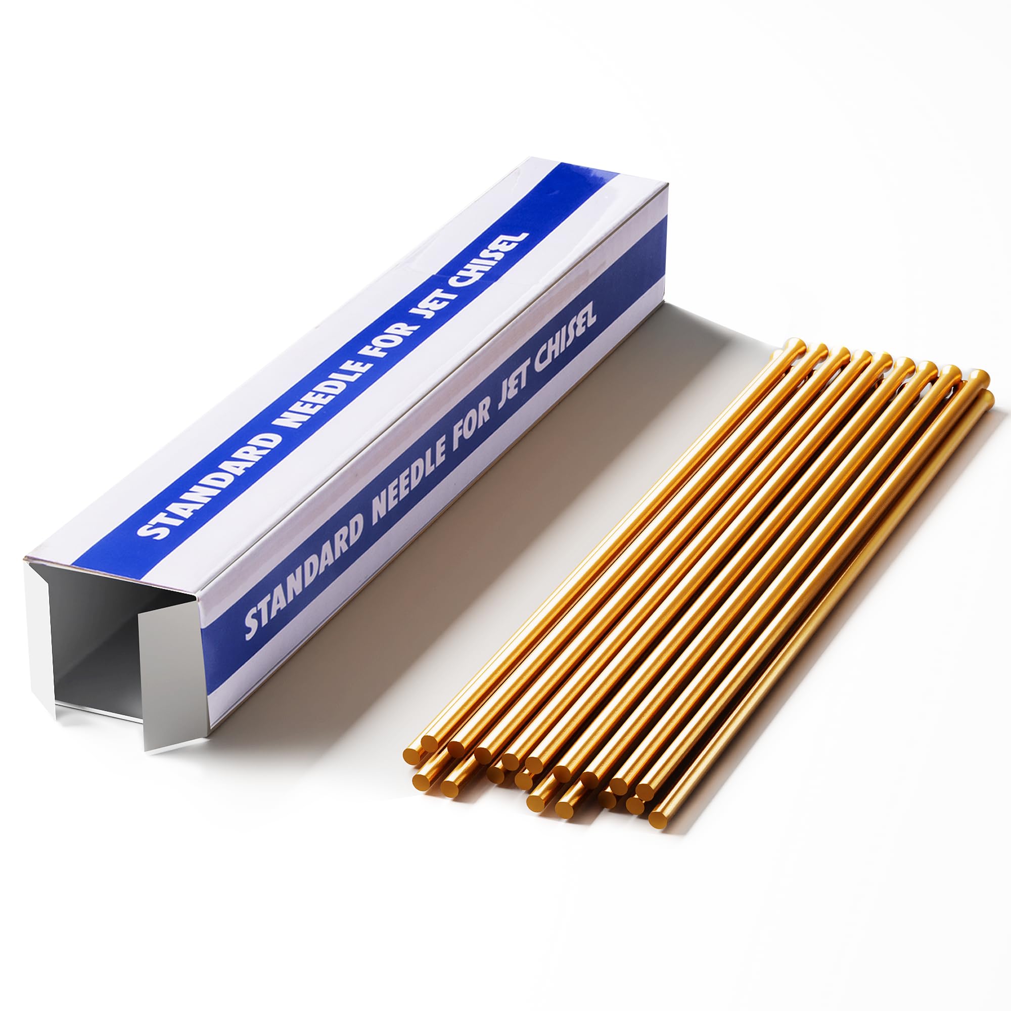 SWANSOFT Copper Descaling Needles for Needle Scaler, 3mm x 180mm, 19-Pack, for Paint Stripping and Surface Cleaning
