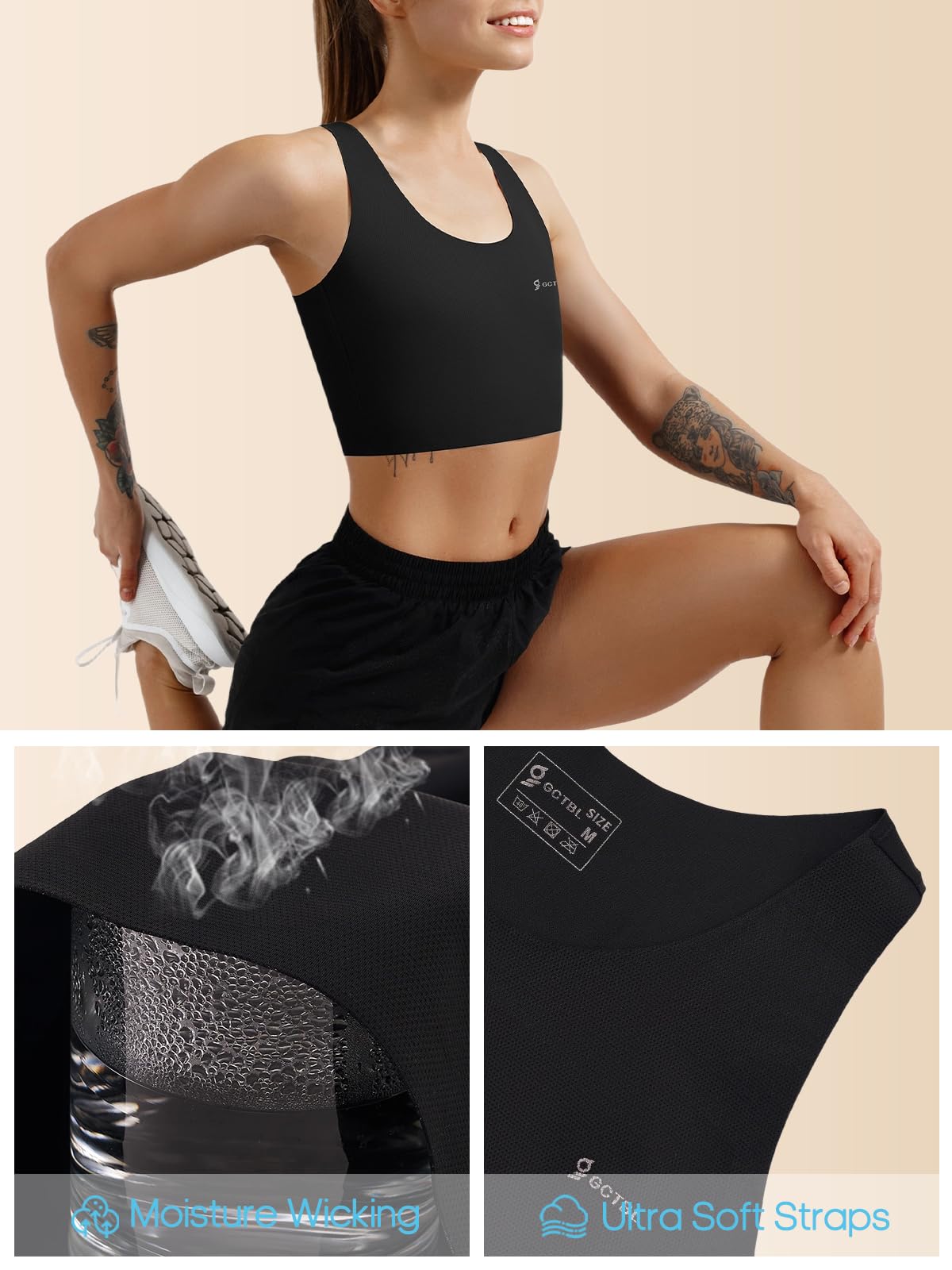 GCTBL Trans Binder Transgénero FTM Medio Binder Transpirable Corset Binder para Mujer