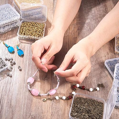 Miniatura 5 de PH PandaHall 750 cuentas espaciadoras de farol, cuentas de barril de plata antigua de aleación tibetana corrugada, cuentas de metal de calabaza