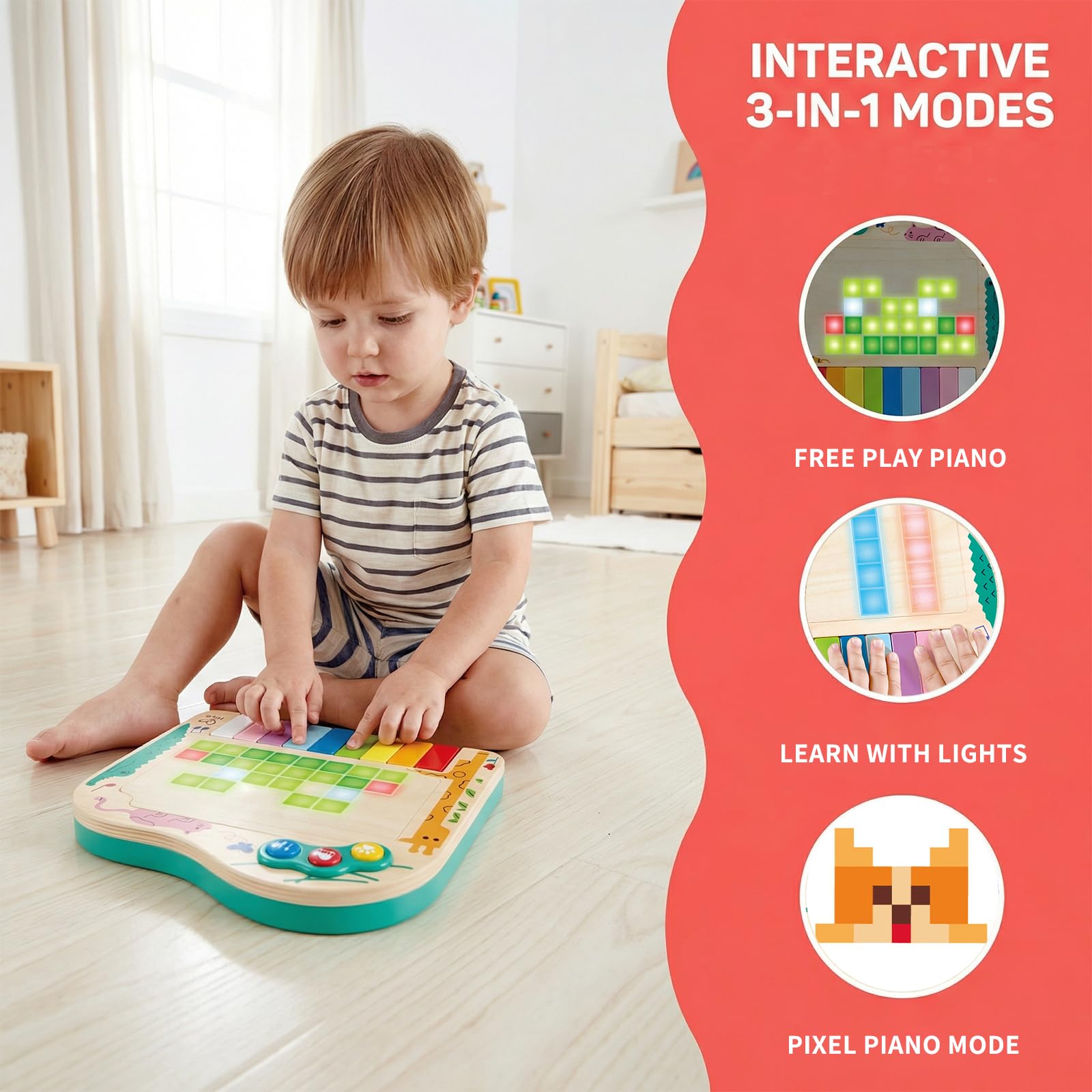 HAPE - Piano d'Éveil Magic Touch - Jeux - Jouets