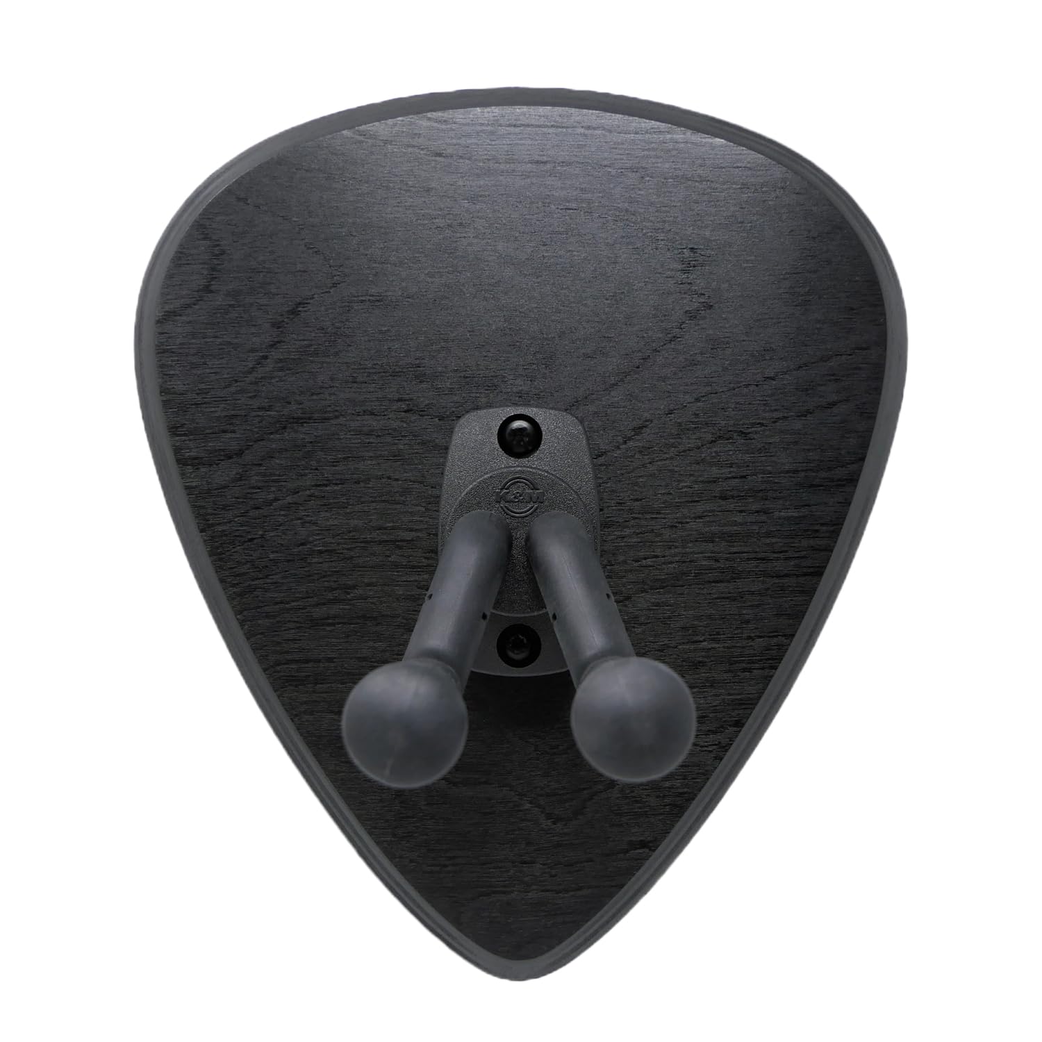 Unikat Gitarrenhalterung Wandhalter aus Holz Wandhalterung - Schwarz 23,5x23,5cm - Gitarrenhalter Modell DARK EDGE FOUR