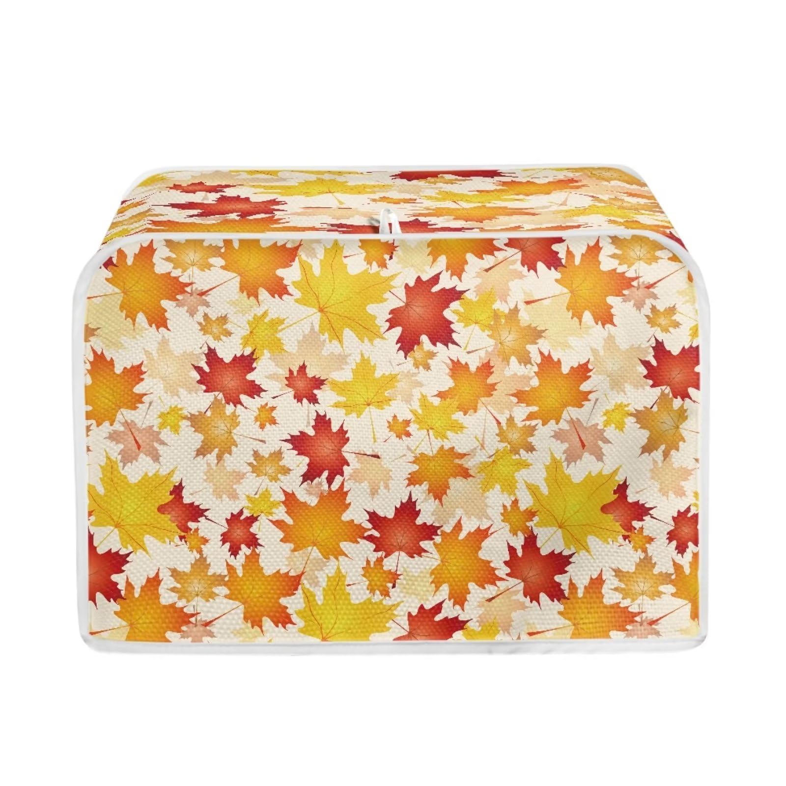 Maple Toaster Covers Dust Cover Microwave Oven for 2 Slice Kitchen Small Appliance Covers Thanksgiving Decor Bread Toaster Cover