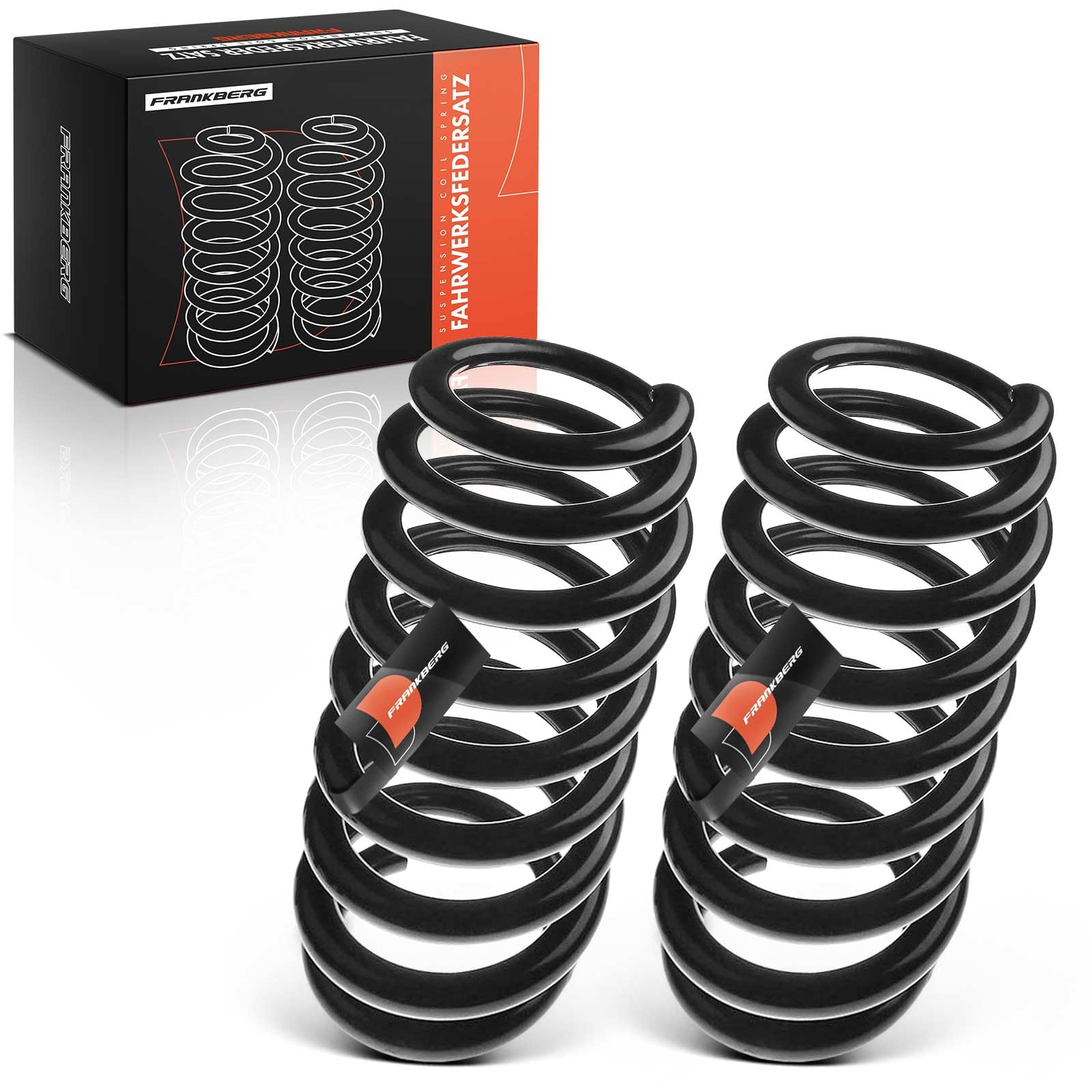 Frankberg 2x Coil Spring Rear axle Compatible with E90 E91 318 320 325 330 335 2004-2012 E92 320 325 330 2006-2013 Replace# 33536768250