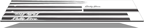 Nova Phoenix Graphix - Repuesto para Chevrolet Rally 1971 1972 Kit de calcomanías y rayas, color negro