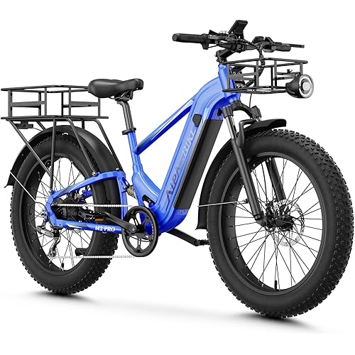 M2 Pro Electric Bike,1800W Motor Electric Bike for Adults, 26'' x 4.0'' Fat Tire Ebike with 48V 17.5AH Battery, 36MPH 85Miles Long Range Electric Mountain Bike, Up to 110 Nm