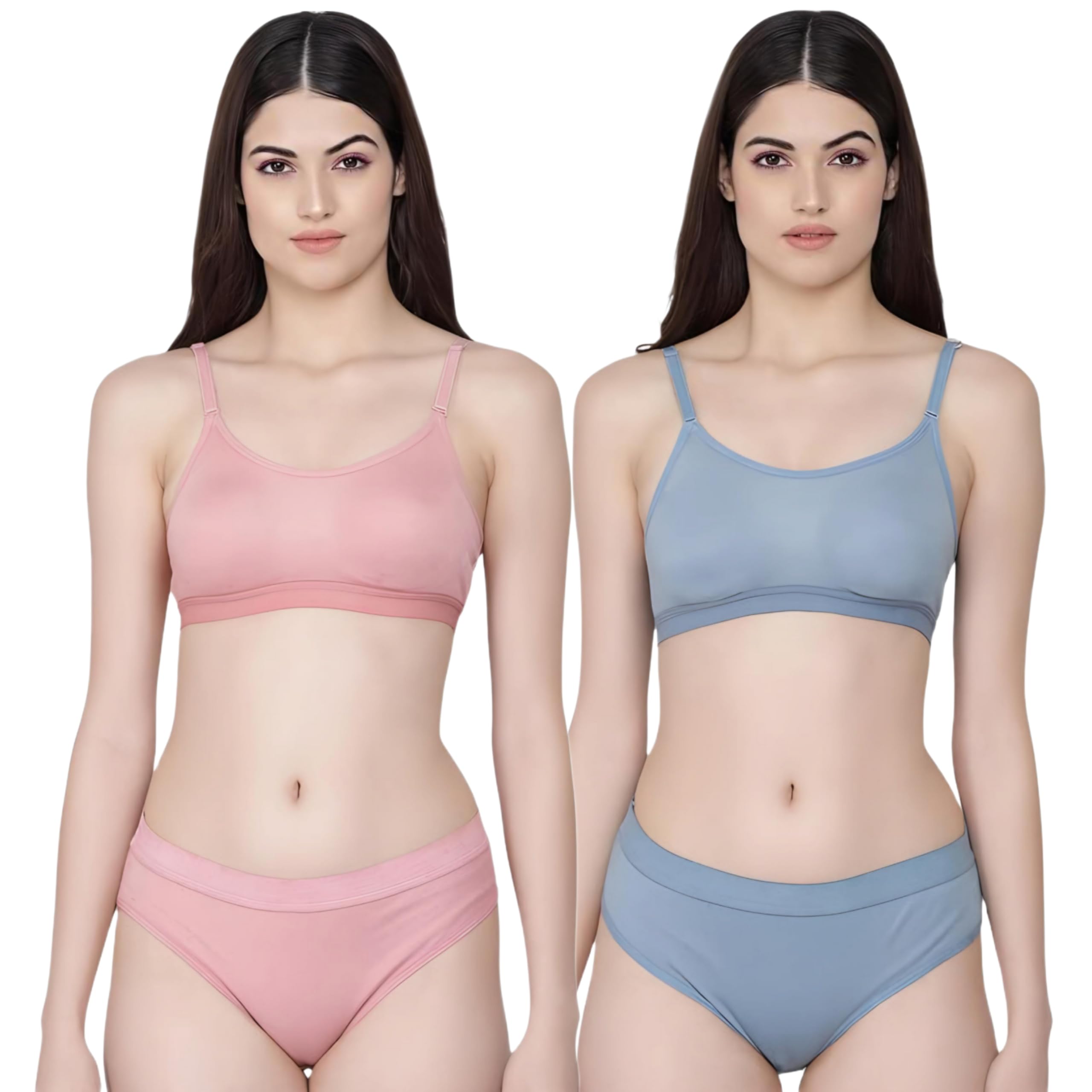 fvco Sports Bra Panty Set for Women, Combo Pack of 2-picture-39