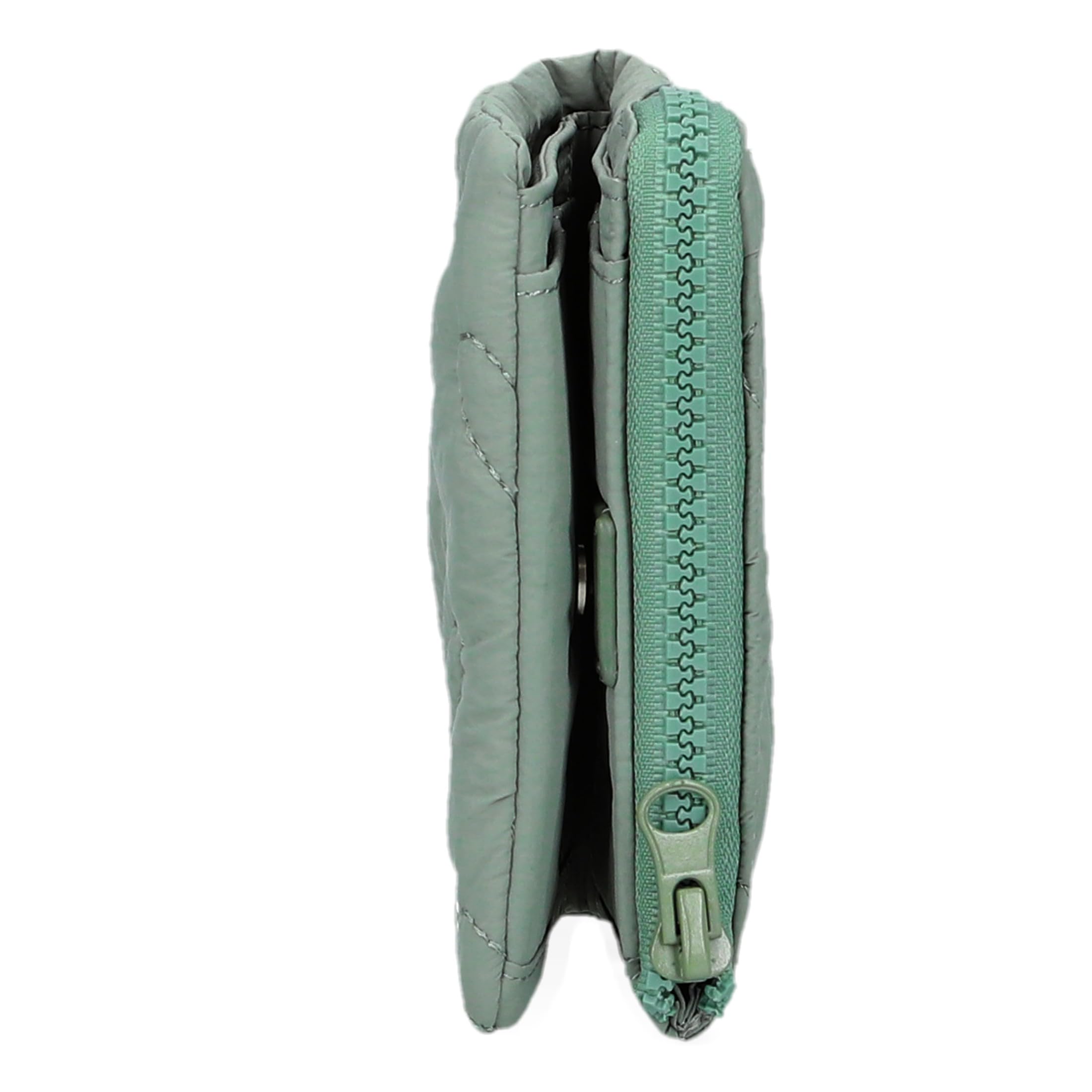 Zwei portafoglio Cleo Geldbeutel CLW5 Eucalyptus - New grigio-verde