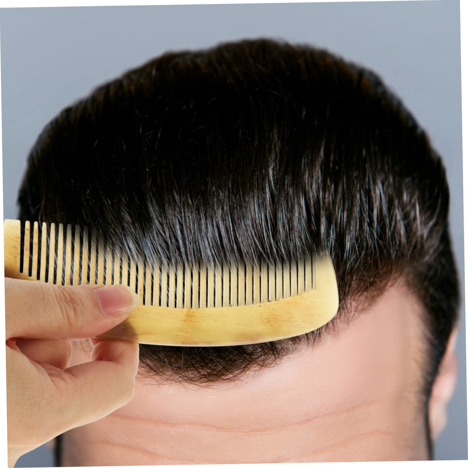 Peigne Antistatique en Corne, Portable, Démêlant pour Femme