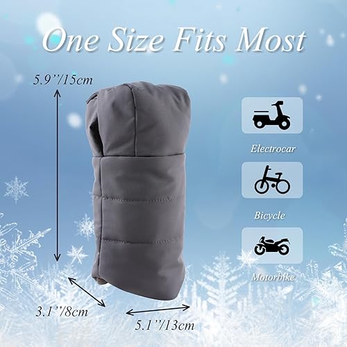 Miniatura 21 de Zsedrut Guantes universales para cochecito de invierno, anticongelante, repelentes al agua, calentador de manos, forro polar, accesorios para Verde