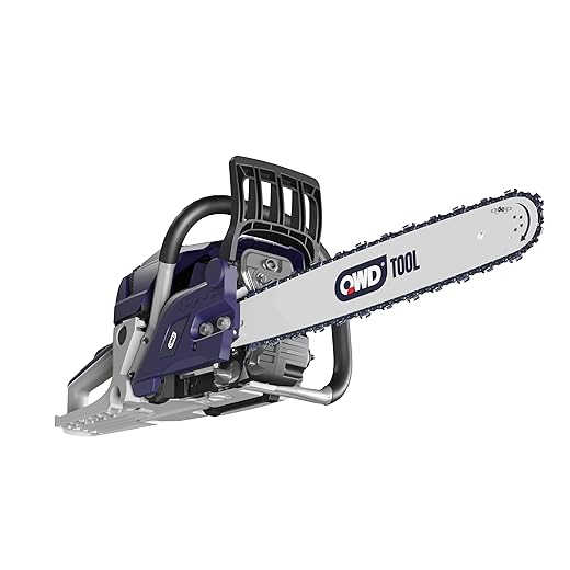 QWD 62CC 2-Cycle Gas Powered Chainsaw with 18/22-Inch Guide Bar, 2.0-KW 2.8-HP Handheld Cordless Chainsaw For Forest, Wood, Garden and Farm Cutting Use (18 Inch)