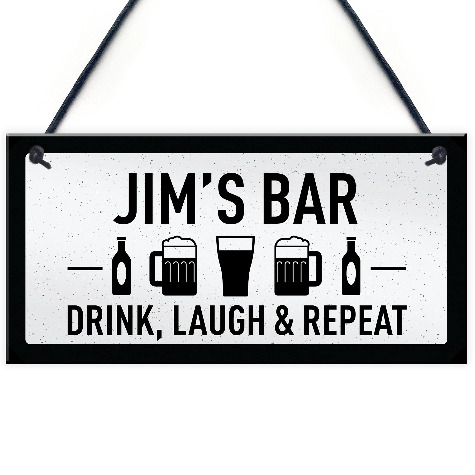 Funny Chic Sign For Bar PERSONALISED Any Name Man Cave Home Bar Sign