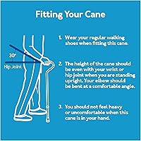 Vista 9 de Carex Ergo Offset Walking Cane