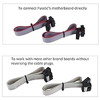 Vista 6 de FYSETC V2.1 RGB Mini 12864 Pantalla LCD gráfica Voro Prussa Smart Display Controller Board Soporta Marliin DIY Tarjeta SD con cable para RAMPS 1.4