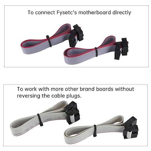 Miniatura 6 de FYSETC V2.1 RGB Mini 12864 Pantalla LCD gráfica Voro Prussa Smart Display Controller Board Soporta Marliin DIY Tarjeta SD con cable para RAMPS 1.4