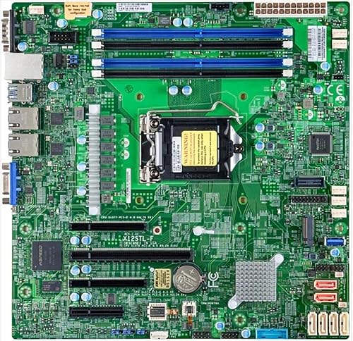 Supermicro X12STL-F Micro-ATX - Placa base para servidor C252 LGA-1200, Daul LAN 1GbE