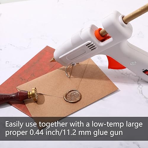 Miniatura 7 de 26 barras de cera para sellar pistolas de pegamento para sellos de cera y letras retro vintage, pistola de pegamento, cera de sellado, ideal para