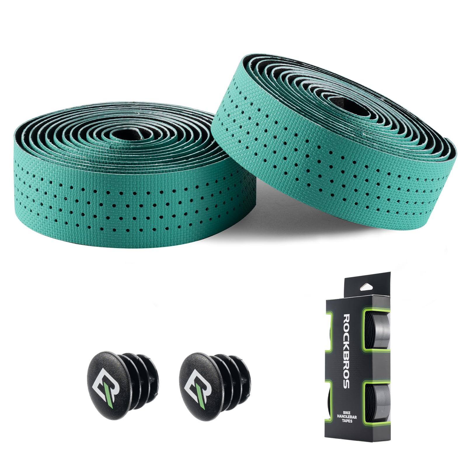ROCKBROS Handlebar Tape for Road Bikes,2 Rolls of Road Bike Handlebar Tape,Extra Long 220cm and Thick 3mm,Self-Adhesive Grip Tape for MTB,Gravel,Road Bikes,and Urban Cycling,Road Bike Accessories