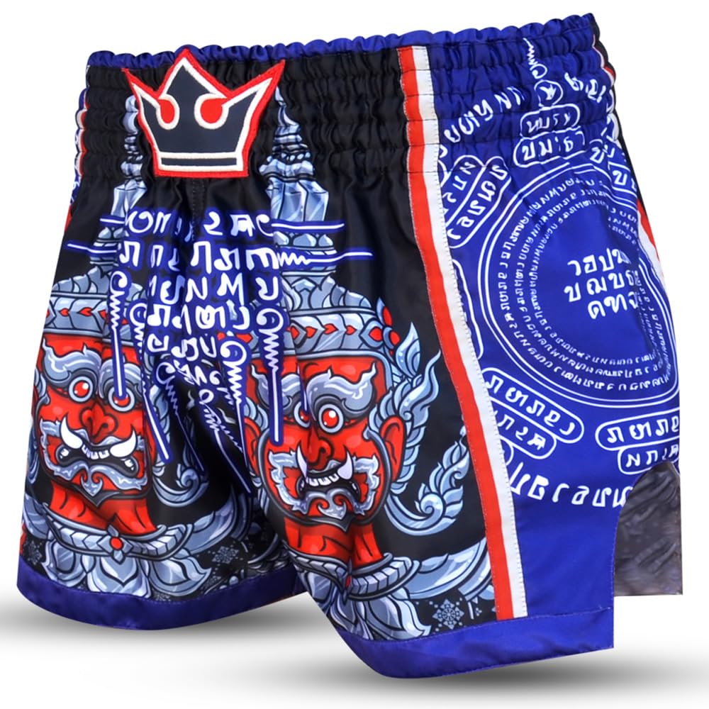 Buddha Fight Wear Pantalon rétro Premium Fantasy. Spécialement conçu pour l'entraînement et la compétition de kick boxing, Muay Thai, K1, boxe