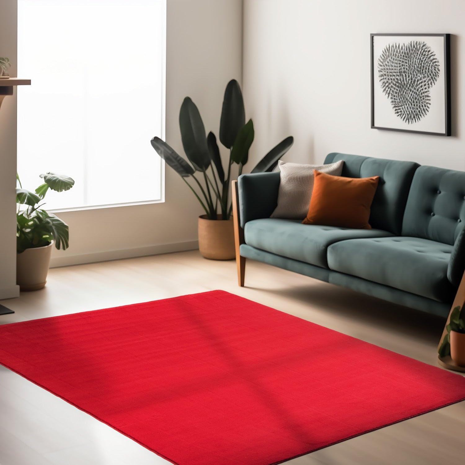Tapis en microfibre douce et lavable 120x170 cm pour un entretien facile et rapide