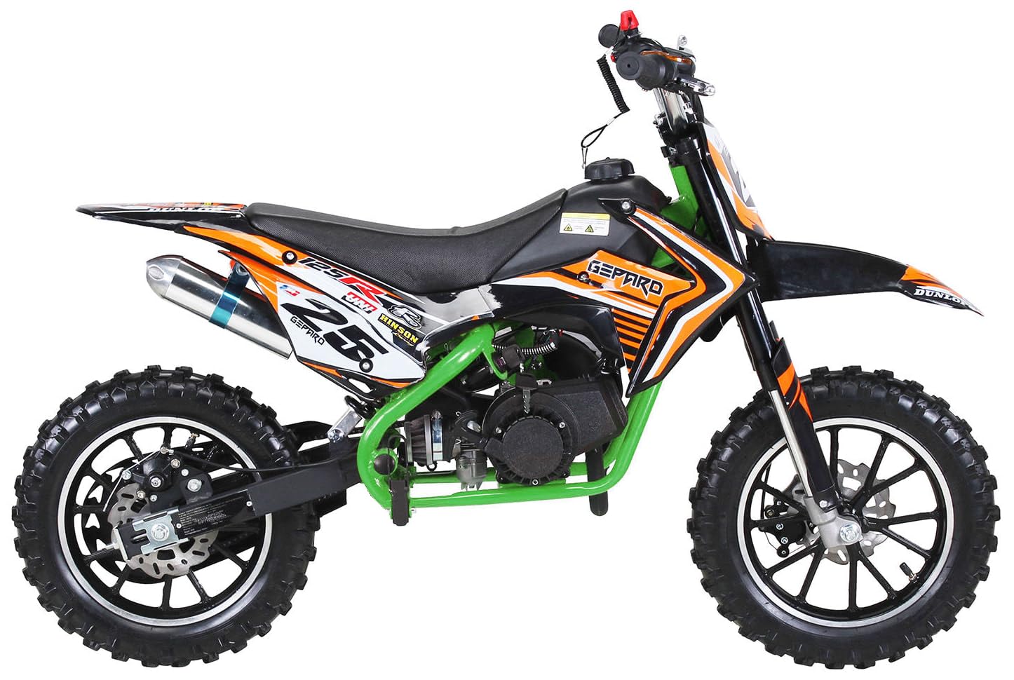 Mini Cross minicross GEPARD 50cc 2 tempi Gas Regolabile + Avviamento Easy Start + Cerchi 10" + Freni a disco + Altezza sella ca. 60cm + Garanzia 24 mesi (COLORE BLU)