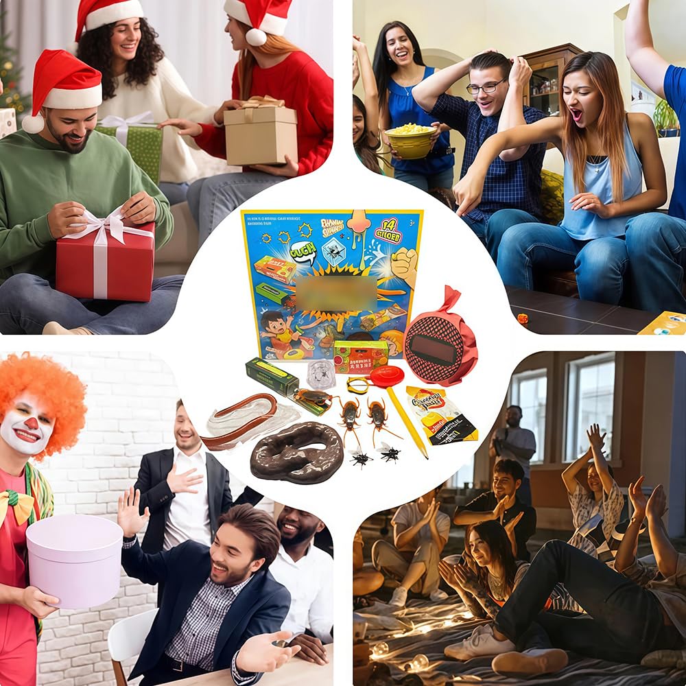 Prank Gift Box for Kids,QIANSSE 14Pcs Prank Kit with Funny Practical Jokes for Boys Girls Cool Prank Box Gifts for Friends Family Fun Gags for All Ages - Image 4