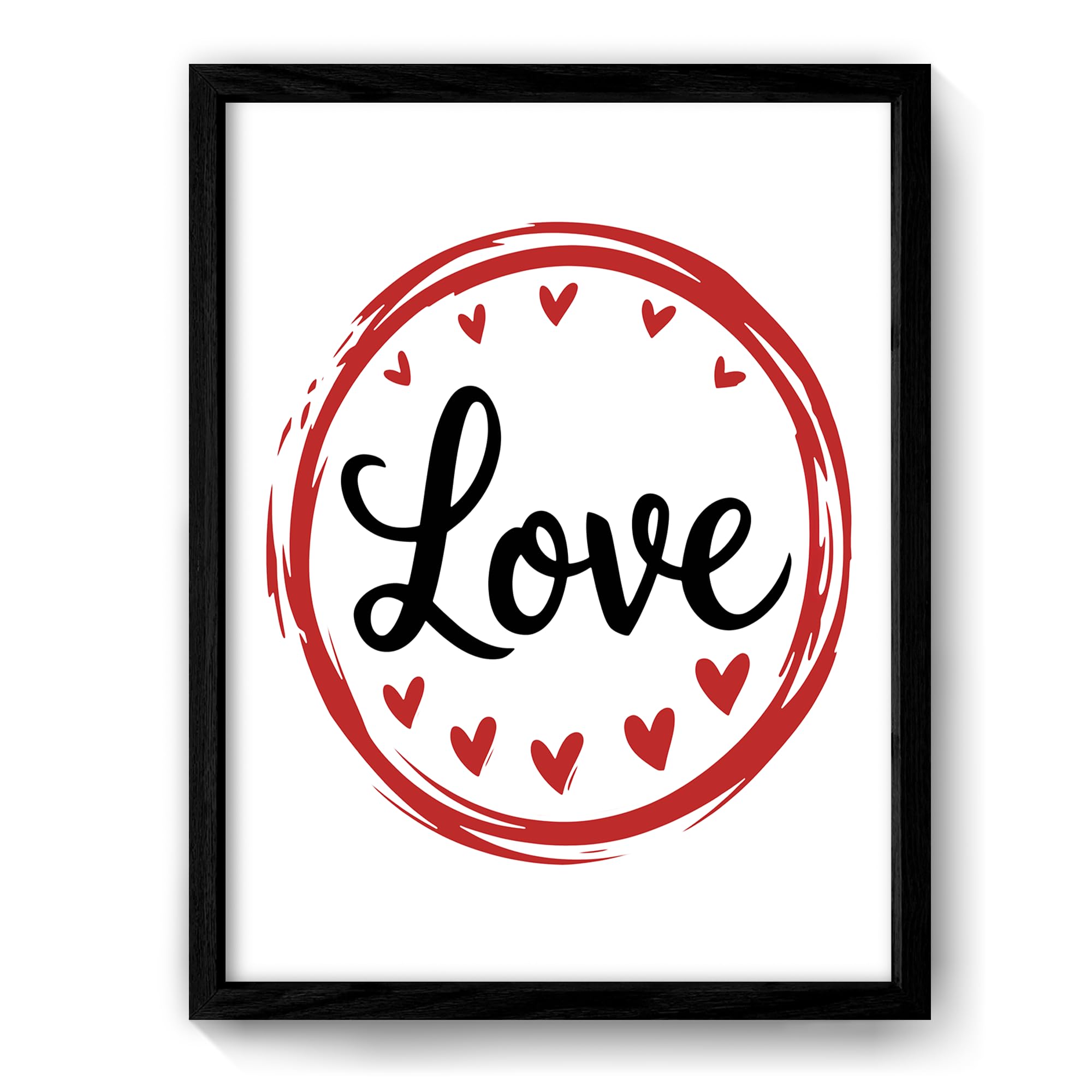 - Romantic Heart Wall Art for Valentine's Day - Canvas Prints, Love Quote Paintings for Bedroom, Living Room Kitchen, Dining Room, Bathroom, Restaurant, Bar, Coffee Shop Decor, for Him/Her, Ready to Hang-Valentines Day Gift Decor (Type8, 8"x10")